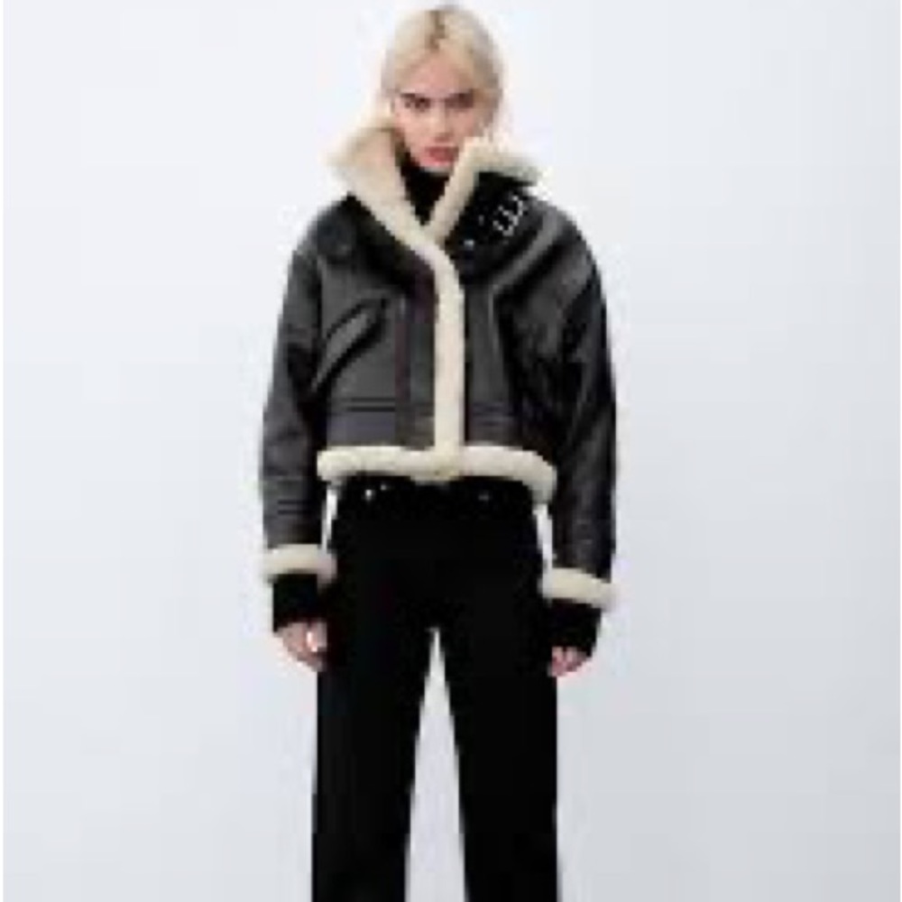 COPY - Zara shearling jacket xs
